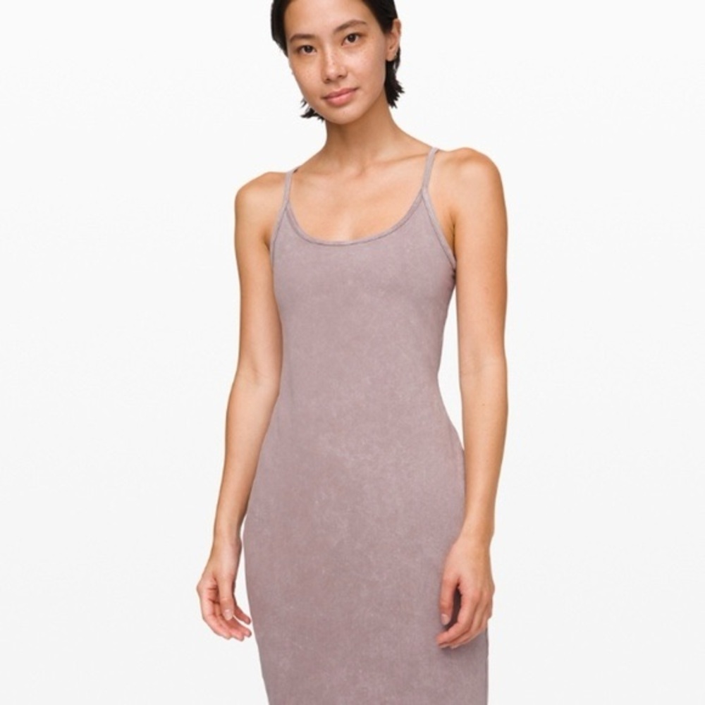Lululemon Inner Glow Dress in Washed Half Moon color